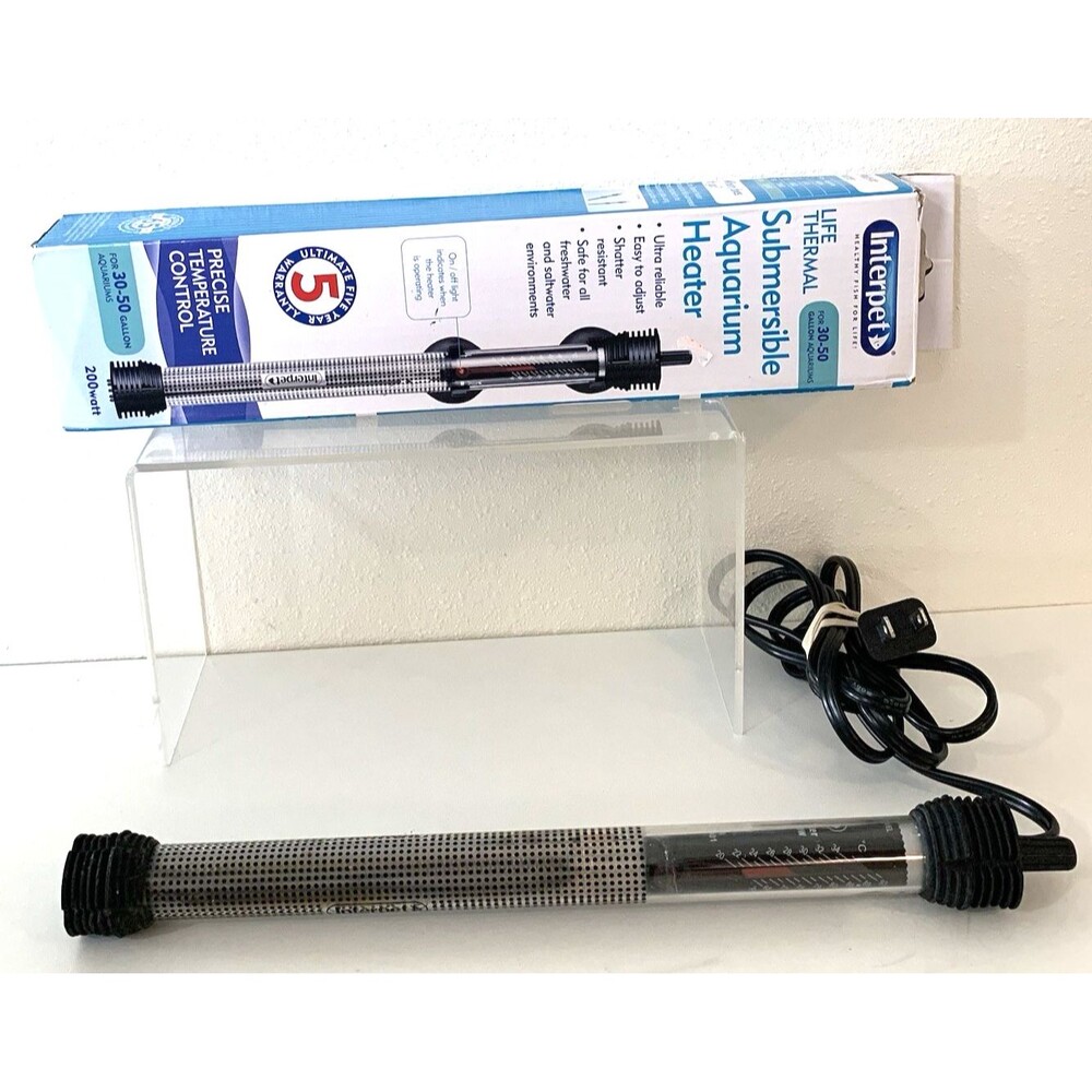 Interpet  Life Thermal Submersible Aquarium Heater For 30-50 Gal 200 Watt